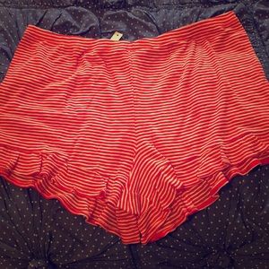Madewell Ruffle-Hem Pajama Shorts